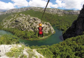 Zipline Croatia - Zip line vožnja Cetinski Kanjon