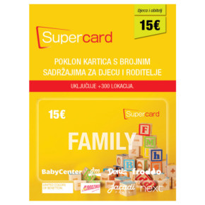 SuperCard Family poklon kartica