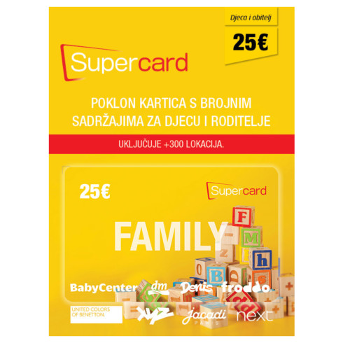 Poklon kartica family 25€