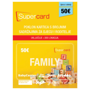 Supercard family poklon kartica 50€