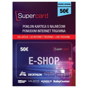 Super E poklon kartica 50€