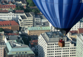 Let balonom iznad Ljubljane za jednu osobu
